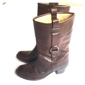 Frye leather Jane harness boots size 7